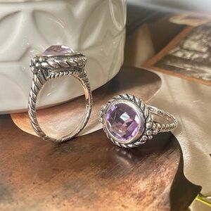 Amethyst Ring in 925 Sterling silver Available in sizes US 7,8,9,10